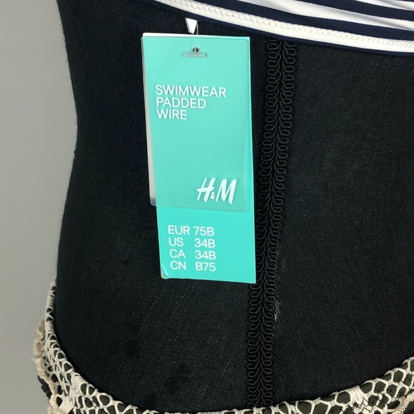 H&M | Striped Swimsuit Top | 34B - Picture 6 of 6